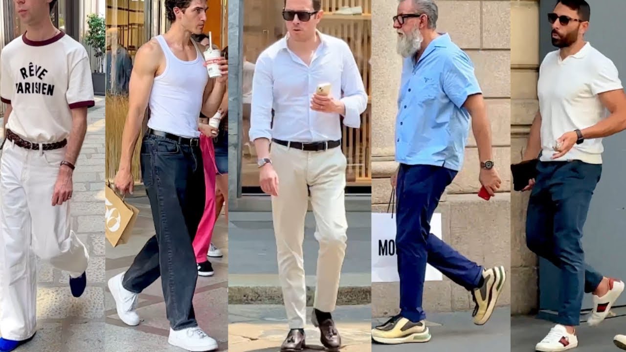 Hot Summer 2025 🔥Men’s Fashion 🇮🇹Italian Street Style & Milan Men’s Shopping #mensfashion