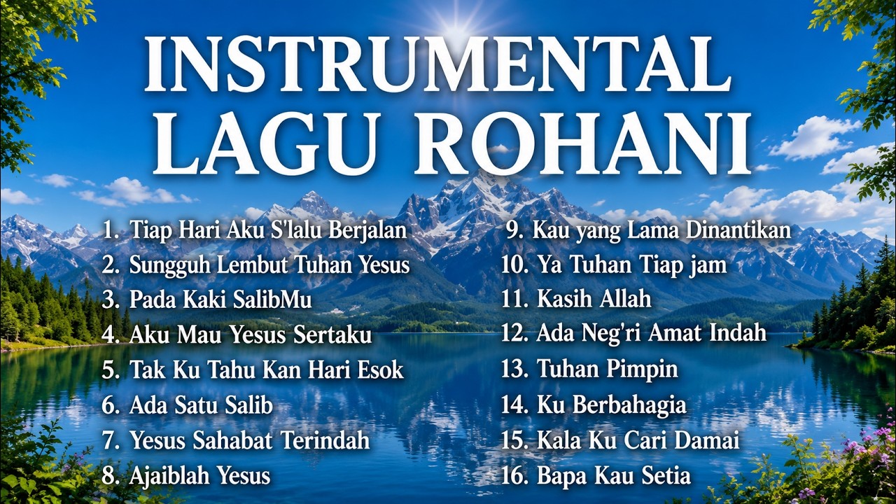 Instrumental Lagu  Rohani Terbaik dan Menenangkan. Menemani Kamu dalam Aktivitasmu.