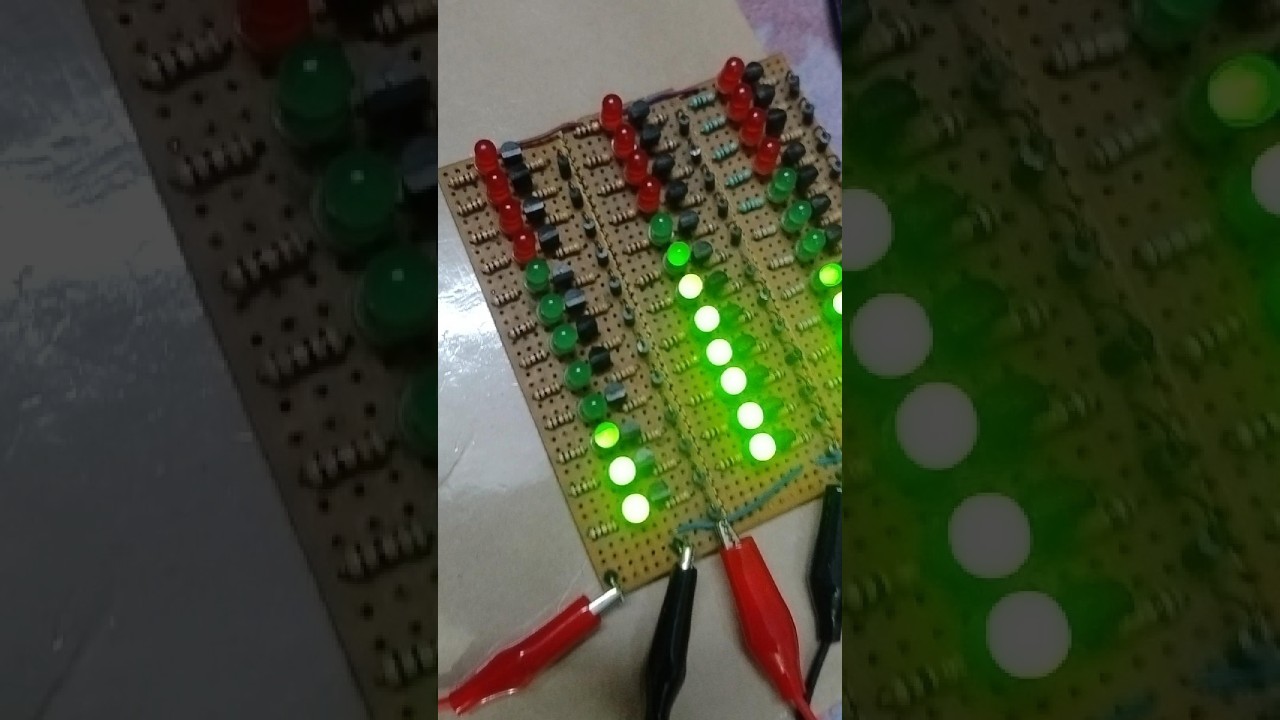 Successful Attempt Of Making a Vu Meter Of 3 Band | Dancing LED Light On Music #hobbyelectronics