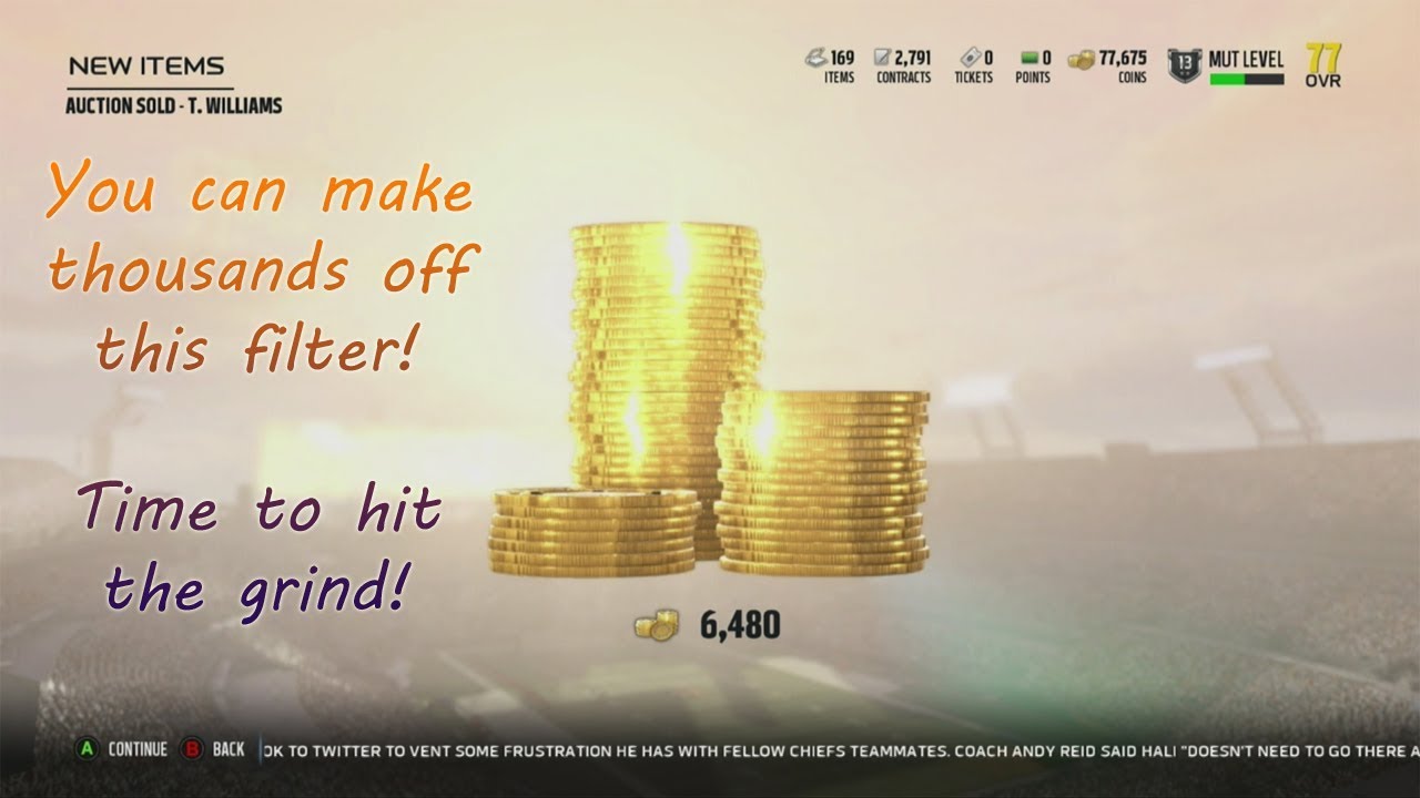 MAKE THOUSANDS! | Madden 18 Auction House filter | Madden 18 Ultimate Team