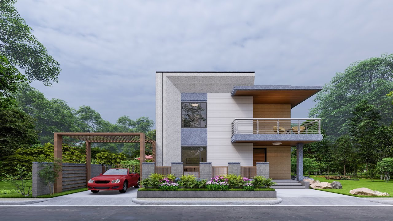 Compact 2 storey house design 紧凑型二层住宅设计