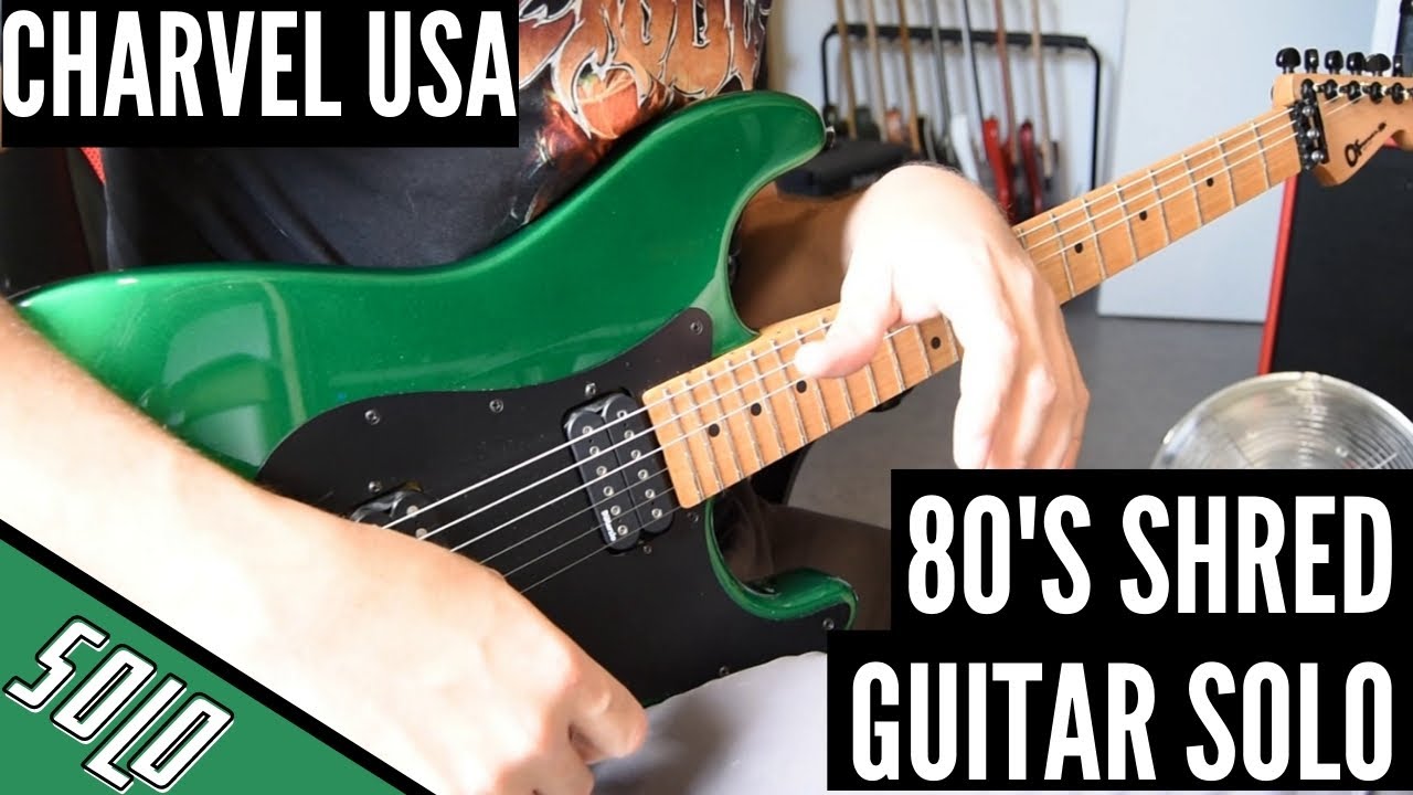 80's melodic guitar solo - Charvel So Cal USA Candy Green