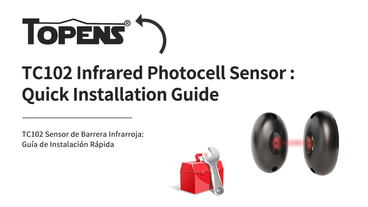 TC102 Infrared Photocell Sensor: Quick Installation Guide