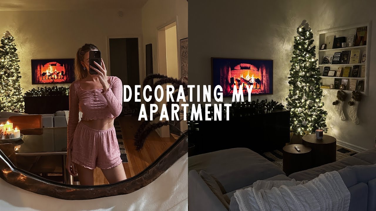 decorating my apartment for christmas (*very cozy) | vlog