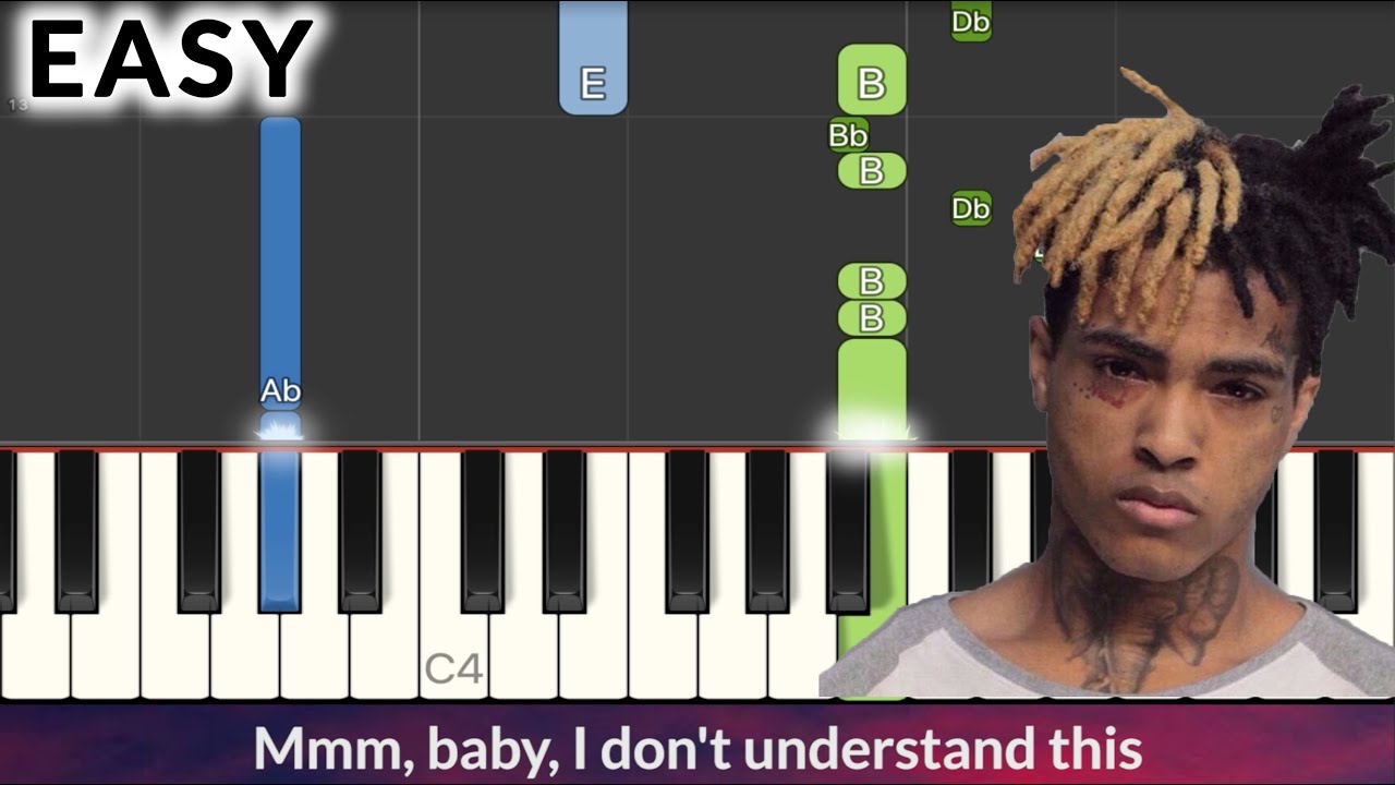 XXXTENTACION - changes EASY Piano Tutorial + Lyrics