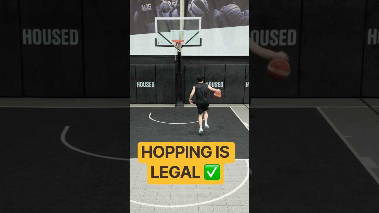HOPPING ON ONE FOOT IS ACTUALLY LEGAL?! 😳🏀