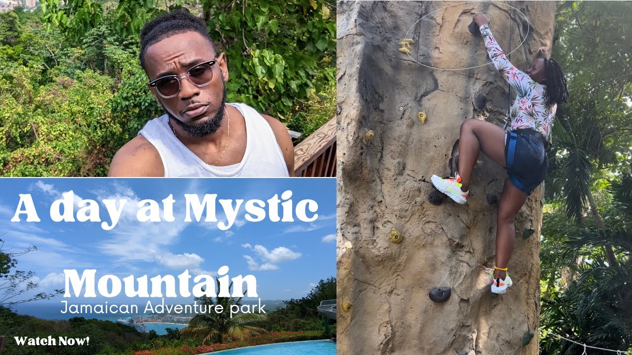 Two Trying youths take on Mystic mountain/Adventure park in Jamaica/ Adventure park in Ocho Rios