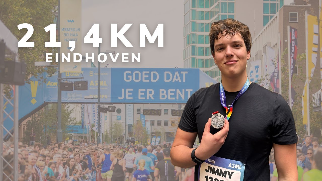 Halve Marathon Eindhoven 2025 🏅 | Mijn Race & Afterparty 🍻 (Hardlopen Vlog NL)