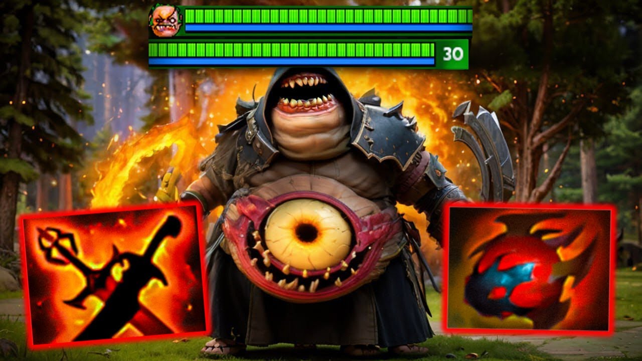 OMG Insane 30Kills 61Assists Sange and Yasha + Heart Builds Soft Support Pudge Dota 2