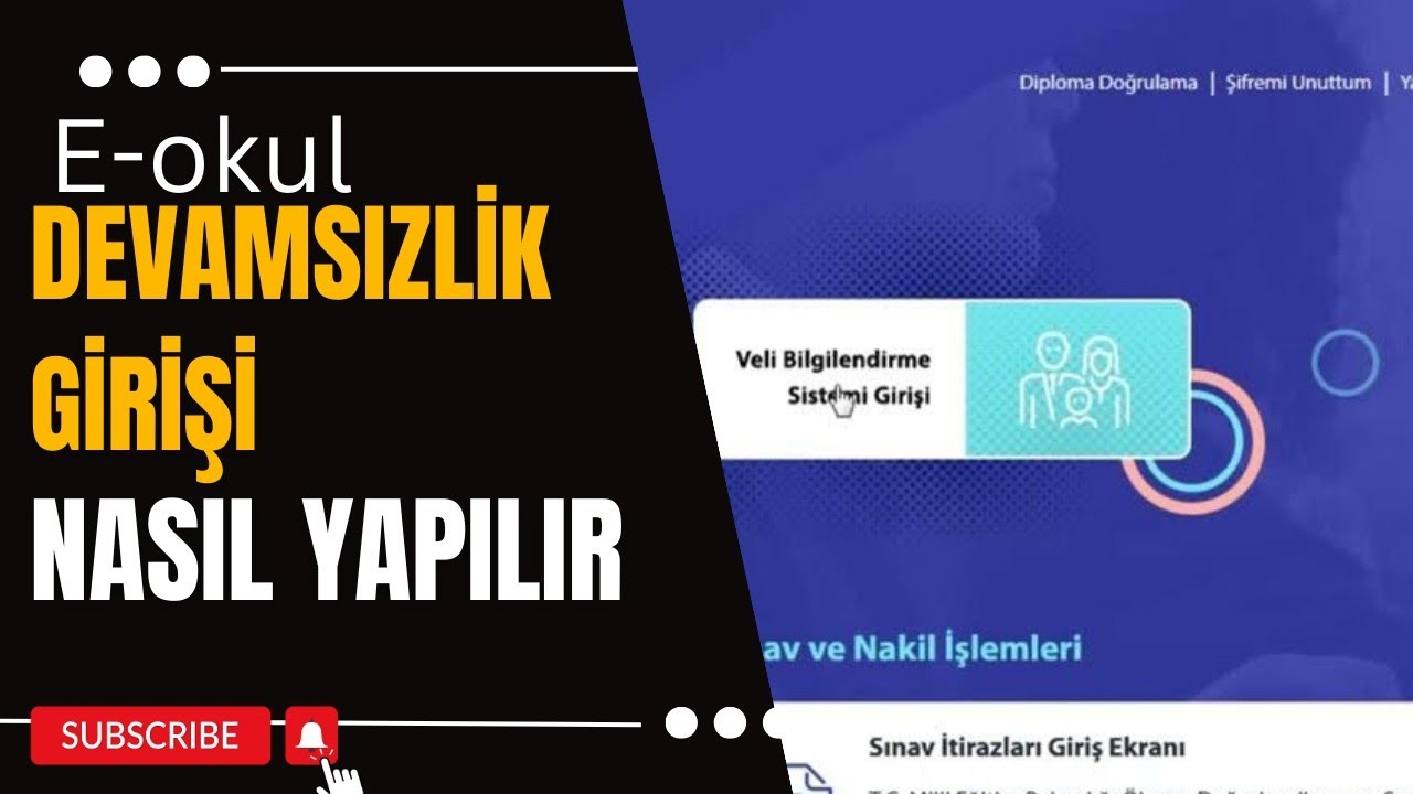e okul devamsızlık girişi nasıl yapılır nereden yapılır