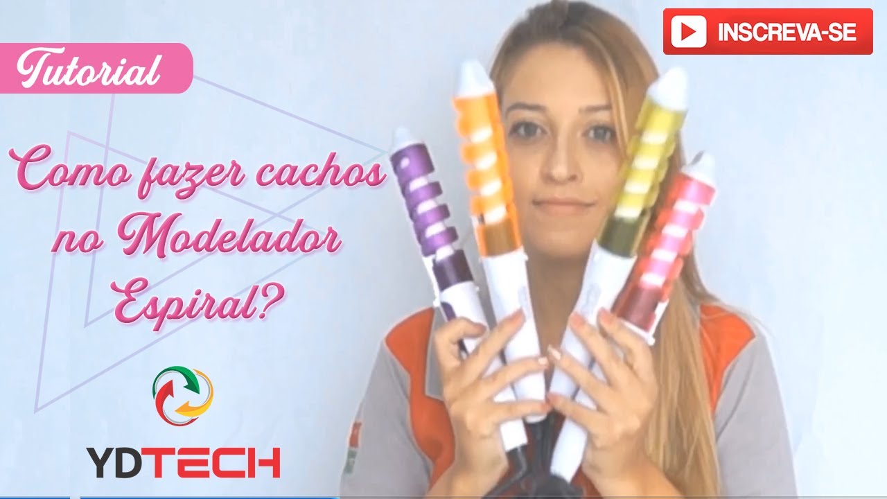 Como fazer cachos no babyliss espiral? Modelador de cachos baratinho muito fácil l YDTECH 82564