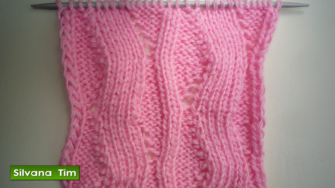 Punto (puntada) ZIGZAG. Tejido con dos agujas # 244
