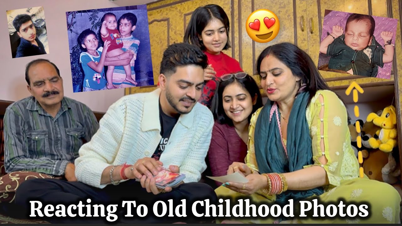 Reacting To Old Childhood Memories 🥺 with Family 😍 Rachit Rojha Vlogs