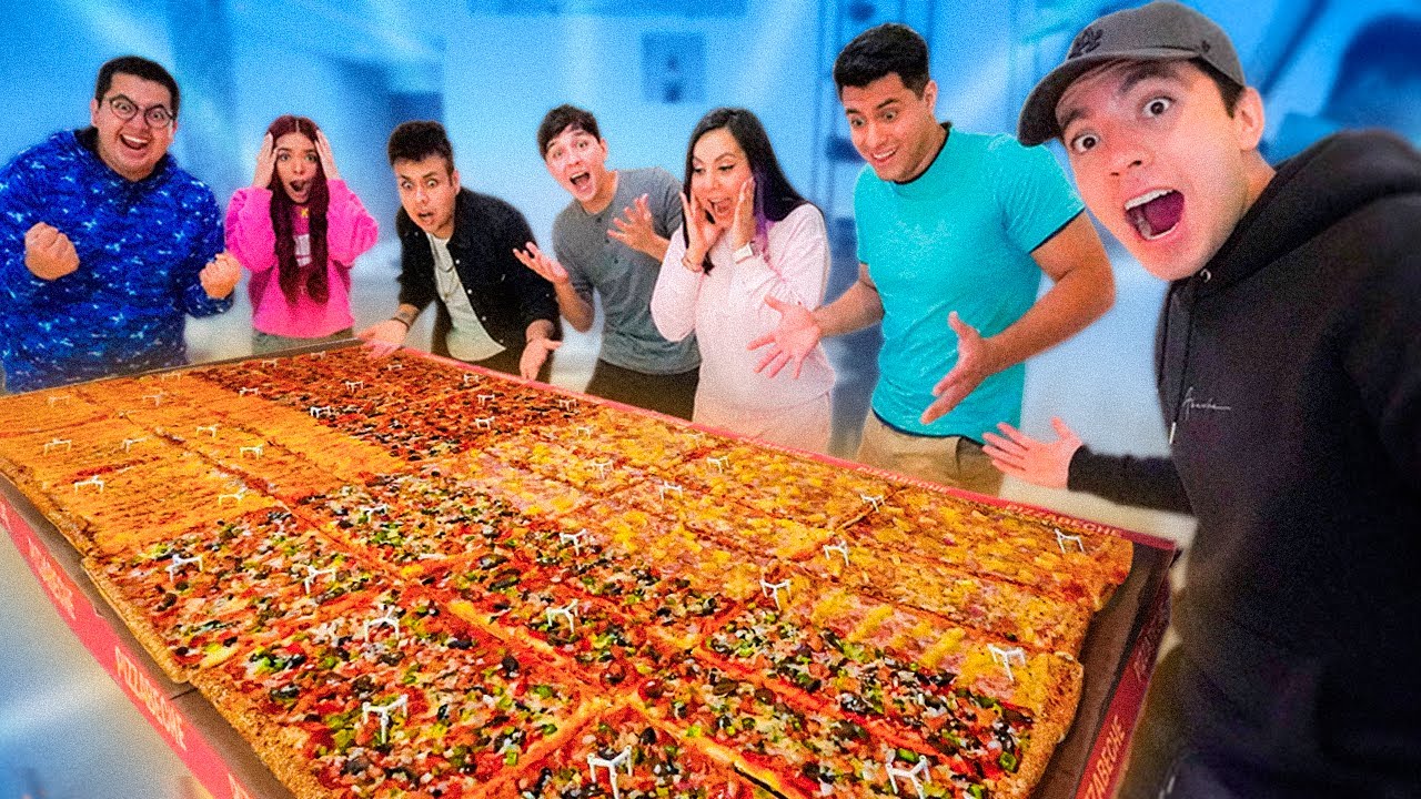 HICIMOS UNA MEGA PIZZA GIGANTE Y SORPRENDIMOS A NUESTROS AMIGOS
