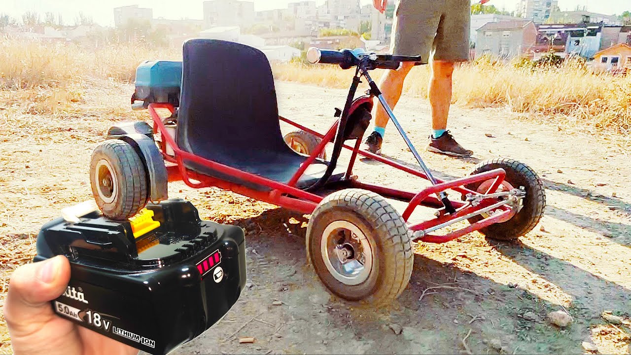 Kart Electrico con Baterias de Taladro ! (Por Poco Dinero)