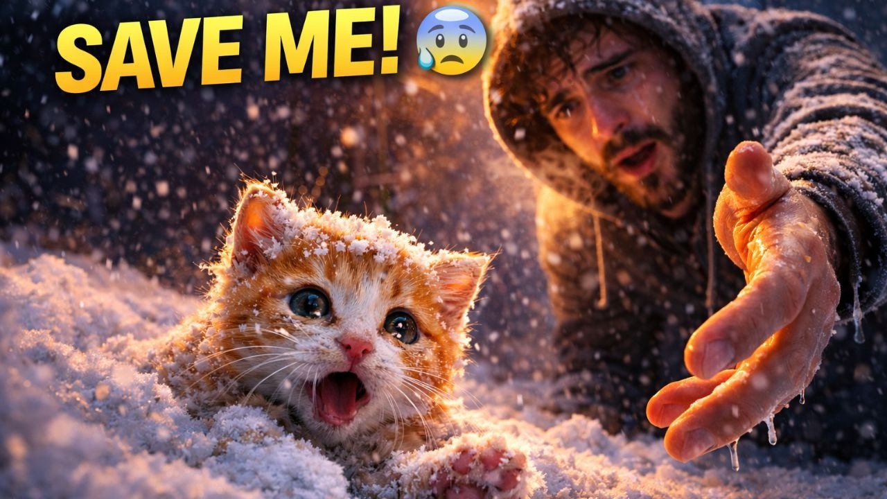 I Found a Frozen Kitten in the Snow… What Happened Next Will Melt Your Heart 🥺❄️
