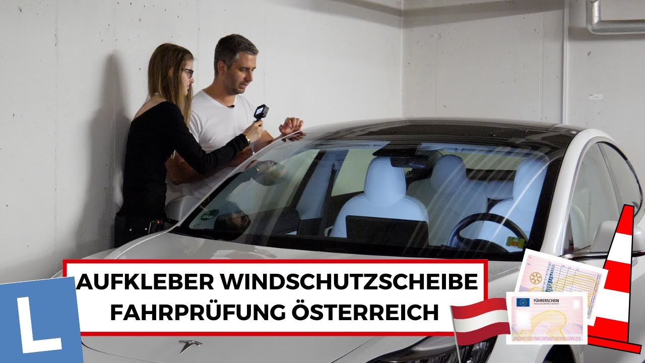 AUFKLEBER WINDSCHUTZSCHEIBE  I  FAHRPRÜFUNG ÖSTERREICH