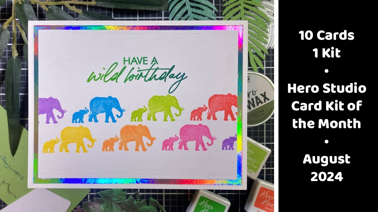 10 Cards 1 Kit • Hero Studio Card Kit of the Month • August 2024