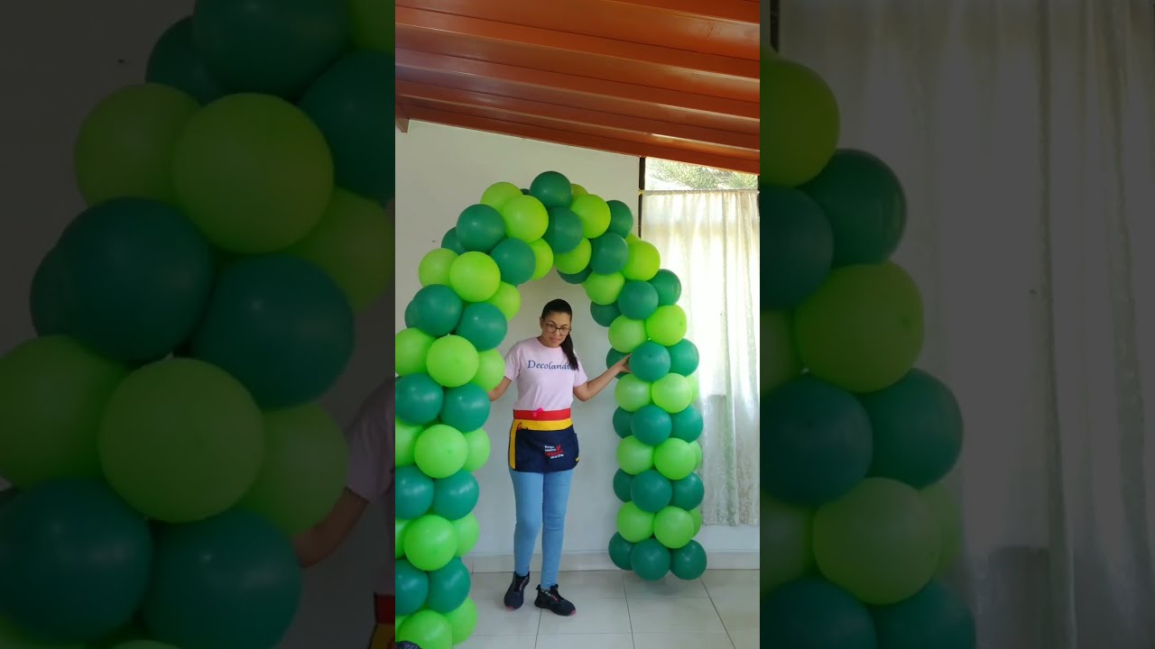 Como hacer un Arco de Globos sin Estructura 🎈🎈 #balloon #decolandia159 #pasoapaso