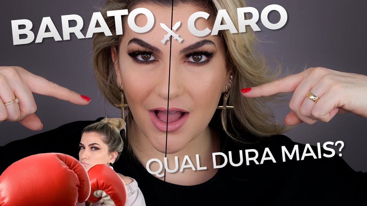 BATALHA CARO x BARATO: TESTE DE DURABILIDADE DE MAQUIAGEM | ALICE SALAZAR