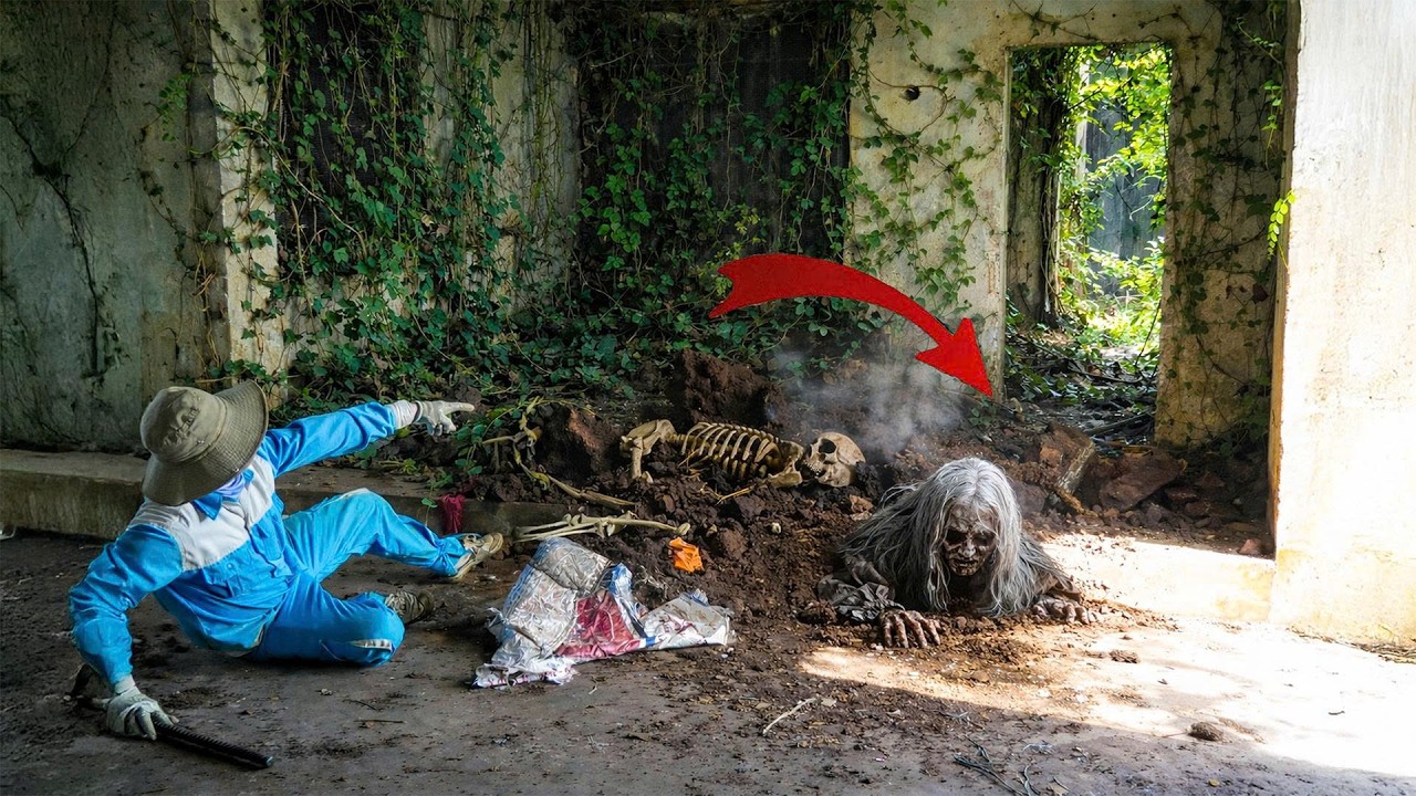 Time-Lapse: Cleaning an Abandoned House Reveals a Hidden Grave 😱 Something Crawled Out!