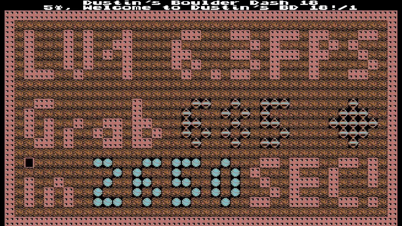 GDash Dustin's Boulder Dash 18. Welcome to Dustin's BD 18!/1