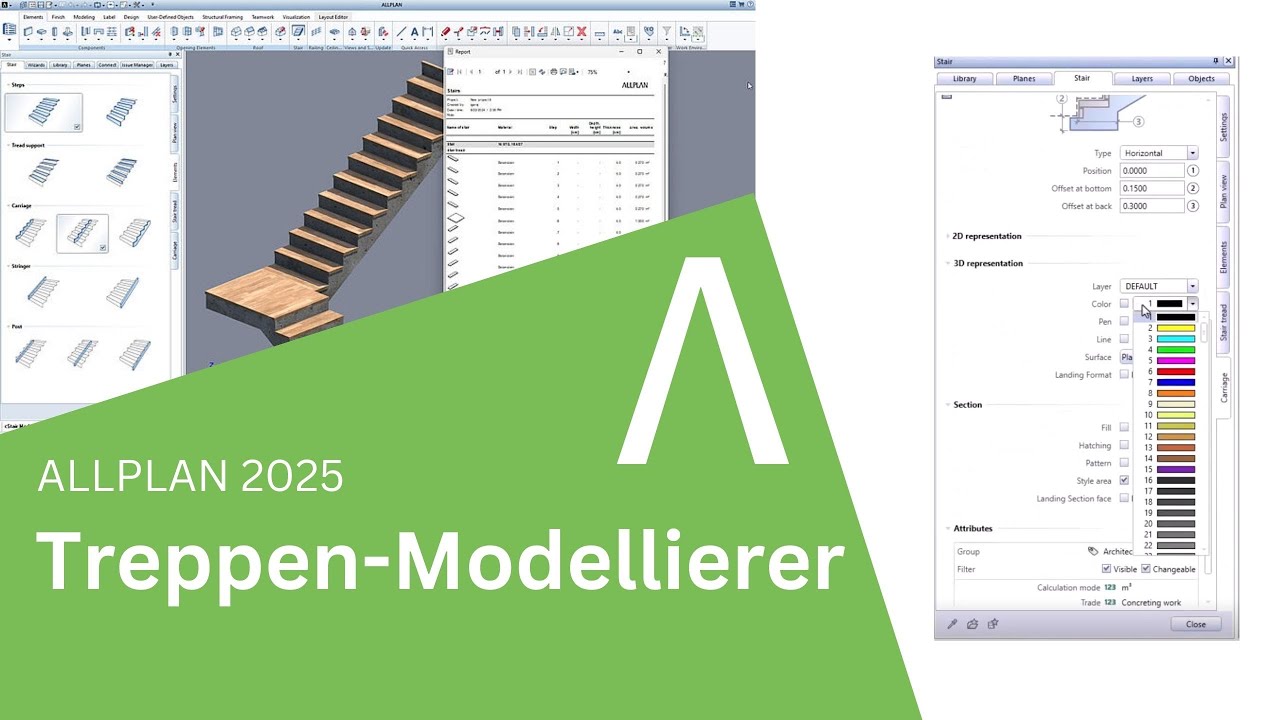 ALLPLAN 2025 Features: Treppen Modellierer