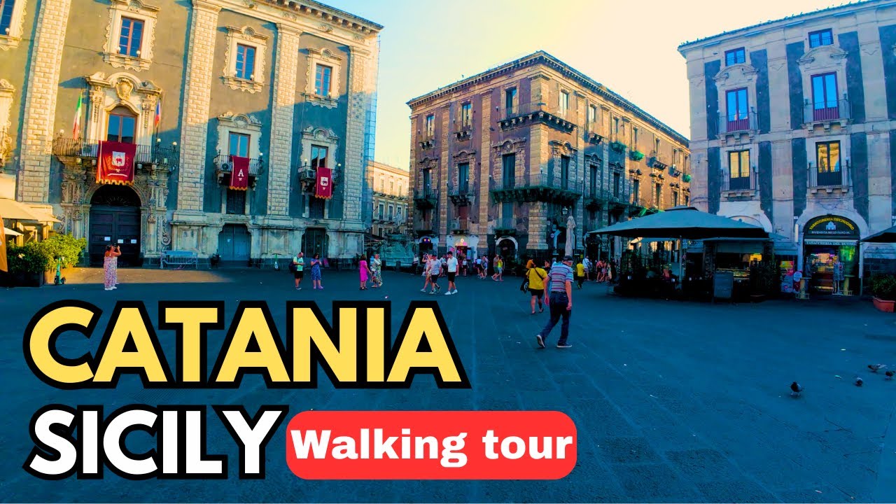 Walking Tour Catania, Sicily |  Italy 4K | 2025