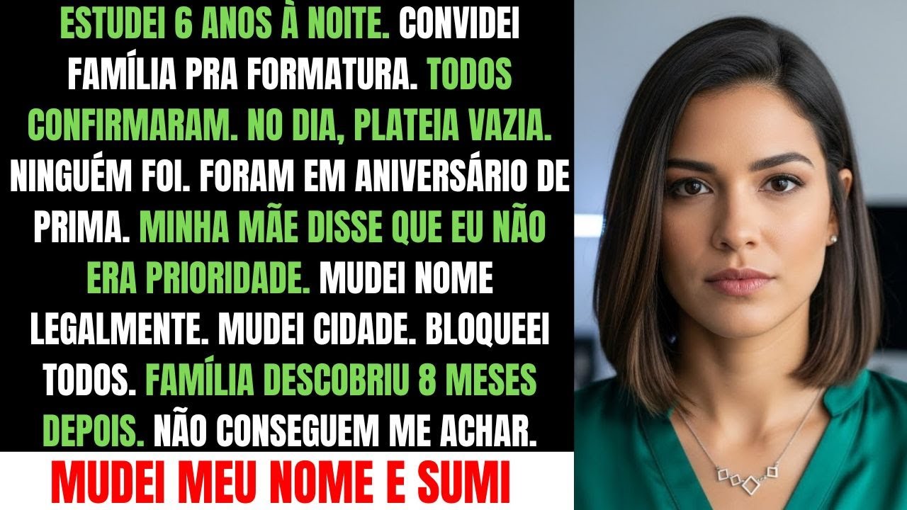 Minha Família Ignorou Minha Formatura De Propósito — Então Eu Mudei de Nome e Desapareci
