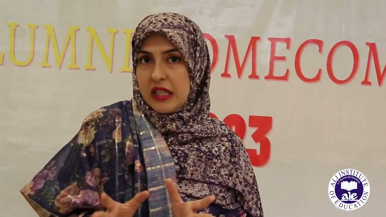 Testimonial Ali institute of Education