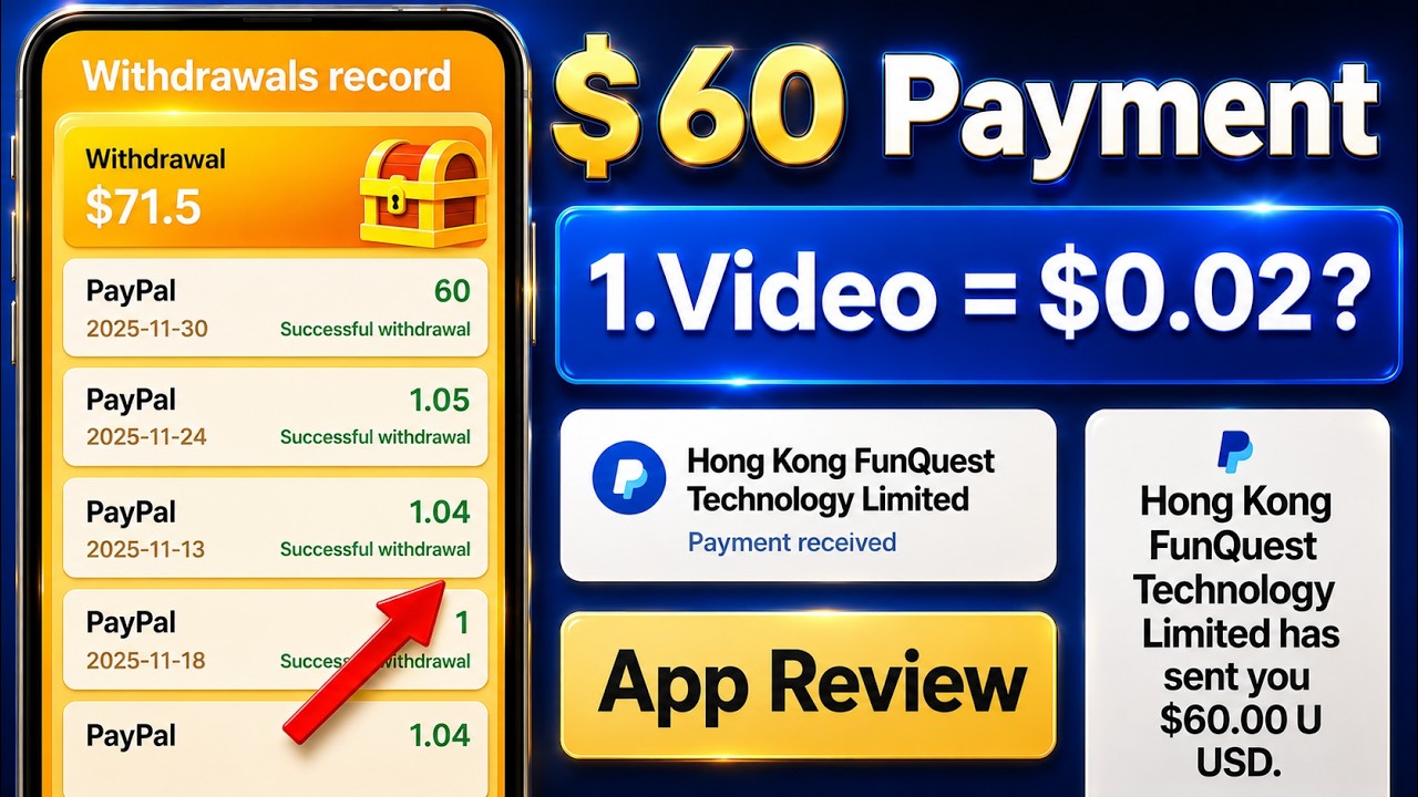 Best PayPal Earning Apps 2026 | Best PayPal Earning App Hindi/Urdu | Low Go App $60 Payment Proof