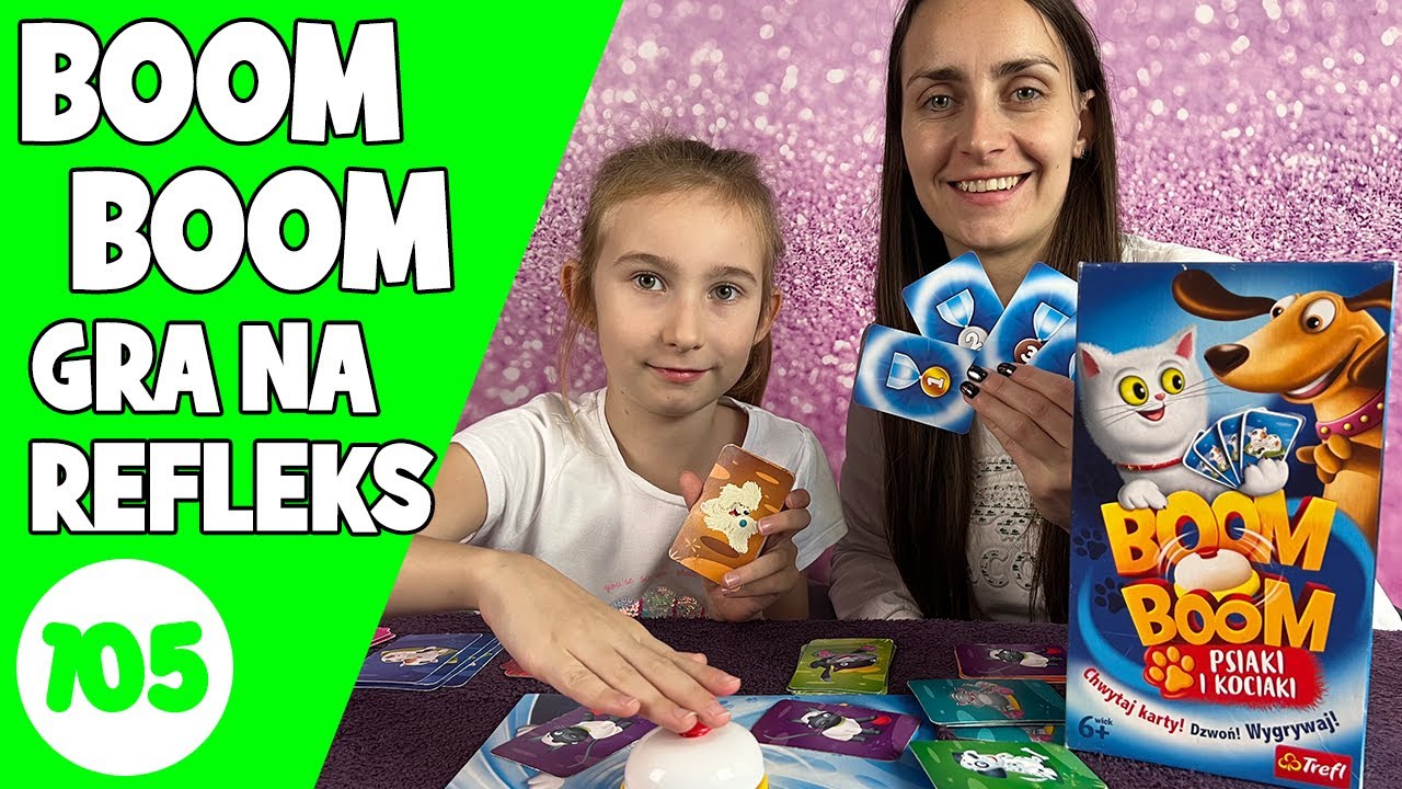 BOOM BOOM Pieski i Kociaki | Gra planszowa na refleks | Idealna Mama