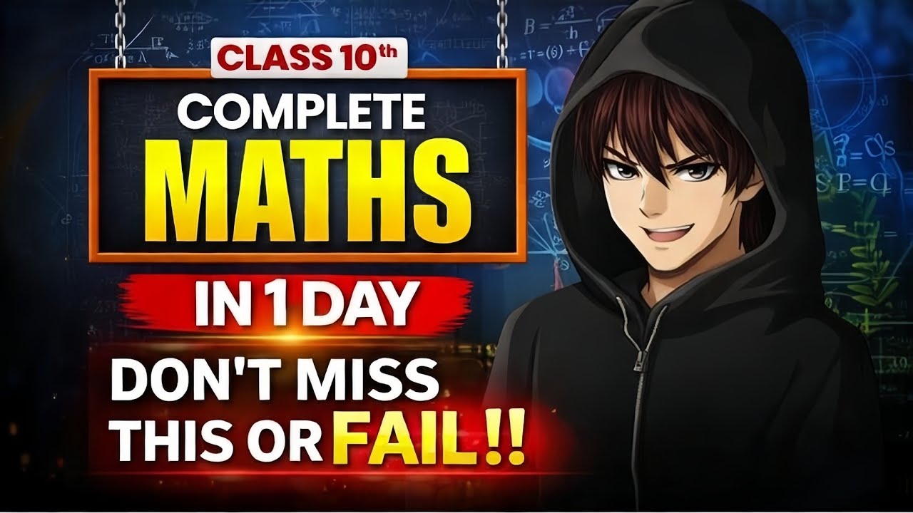 Class 10 complete maths in 1 Day 🔥| class 10 maths | Board exam 2026