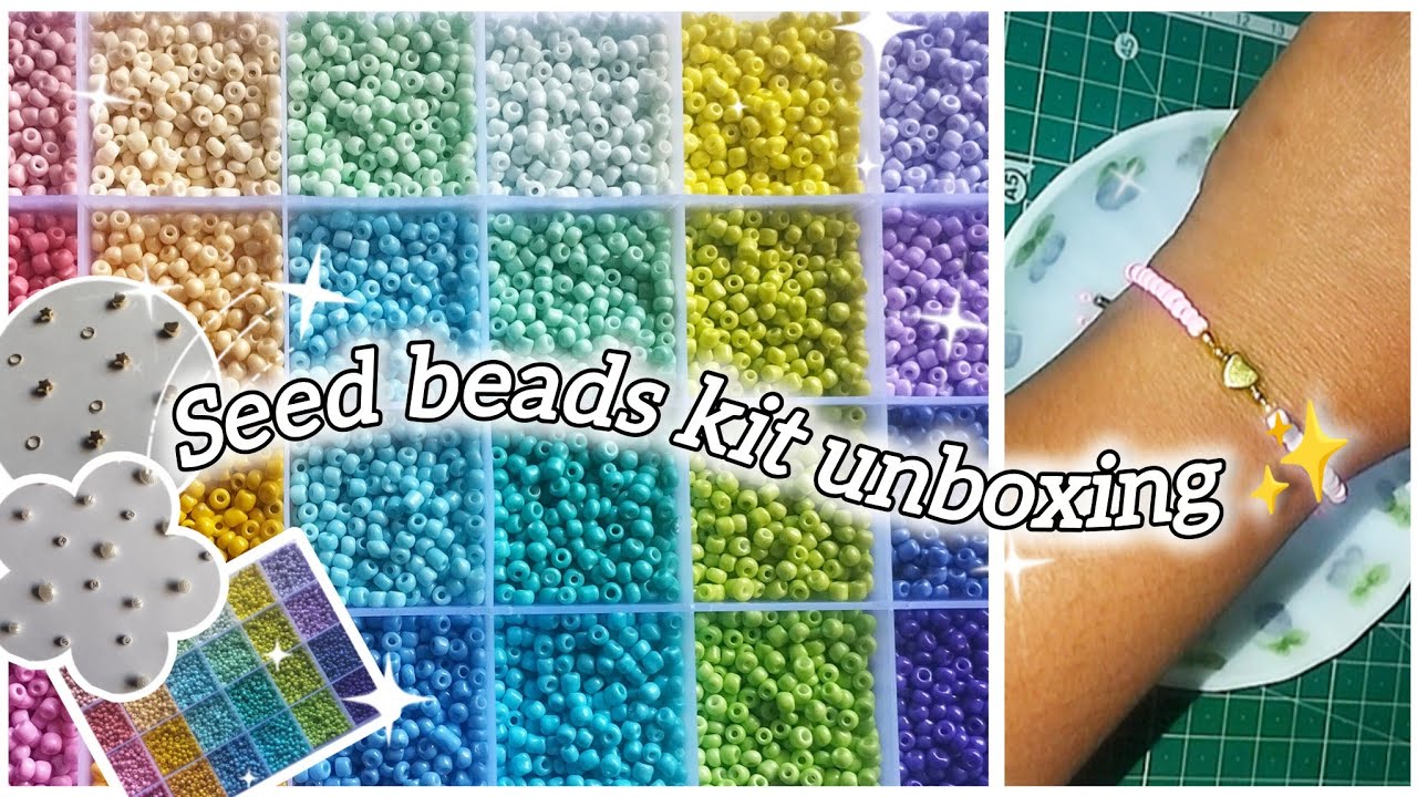 Seed beads kit Unboxing ✨🥰|#unboxingvideo #seedbeads #craft 