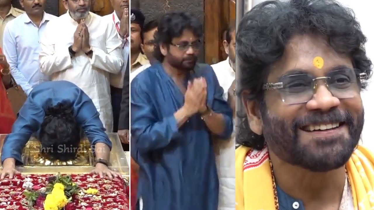 Nagarjuna at Shirdi Sai Temple 🙏 | Prayers Before His 100th Movie Begins
