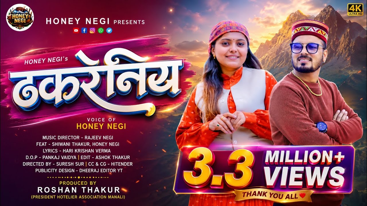 Thakreniye - @honeynegi007 | Rajeev Negi | Roshan Thakur | @ShiwaniThakur  | @iSurStudios