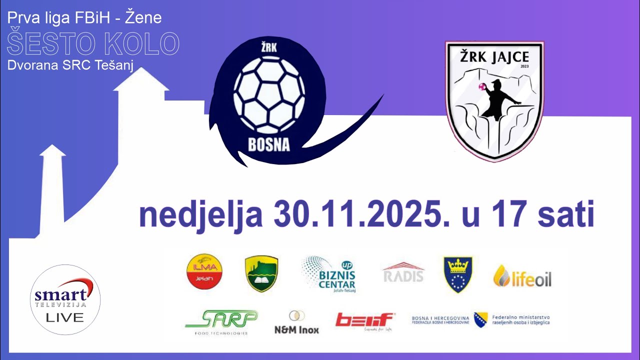 ŽRK BOSNA Tešanj - ŽRK JAJCE Jajce