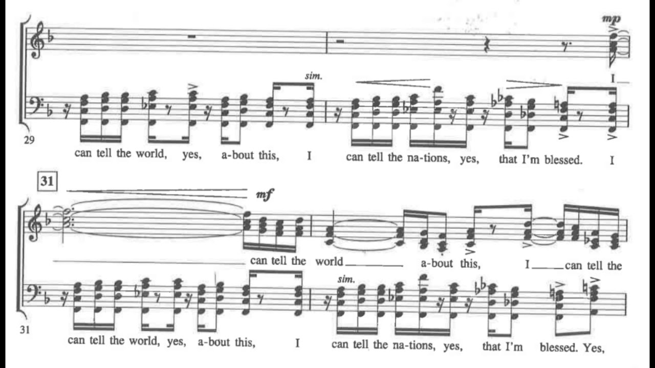 I Can Tell The World Tenor 1 Emphasized