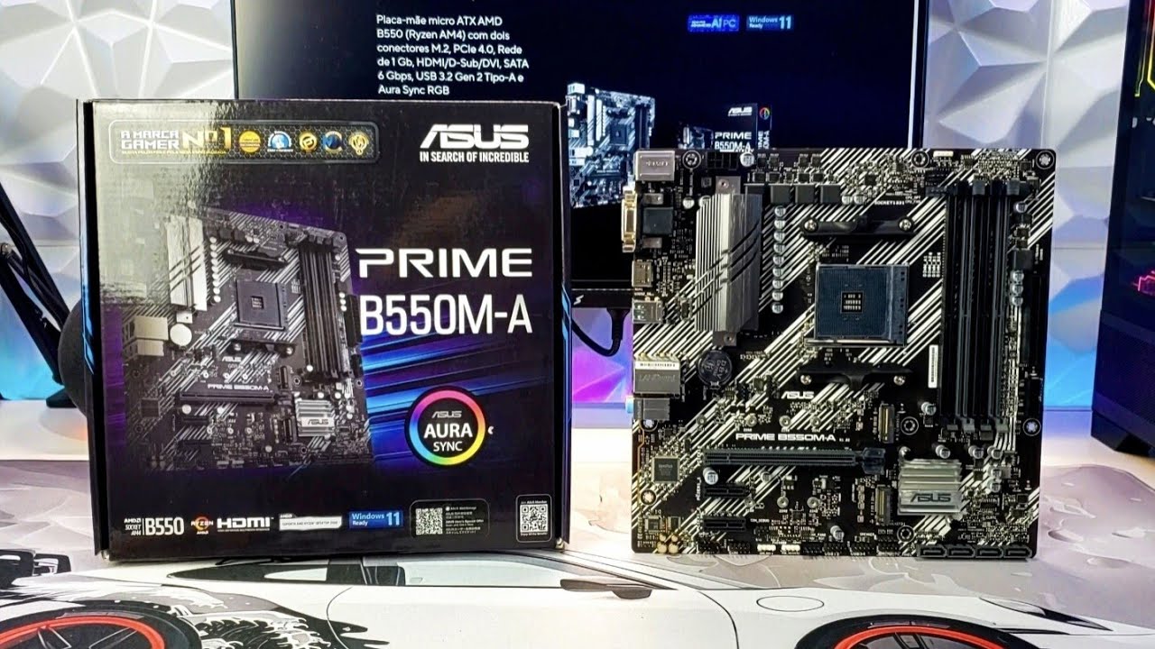 Placa mãe Asus prime b550m-a ( Vídeo muito completo )