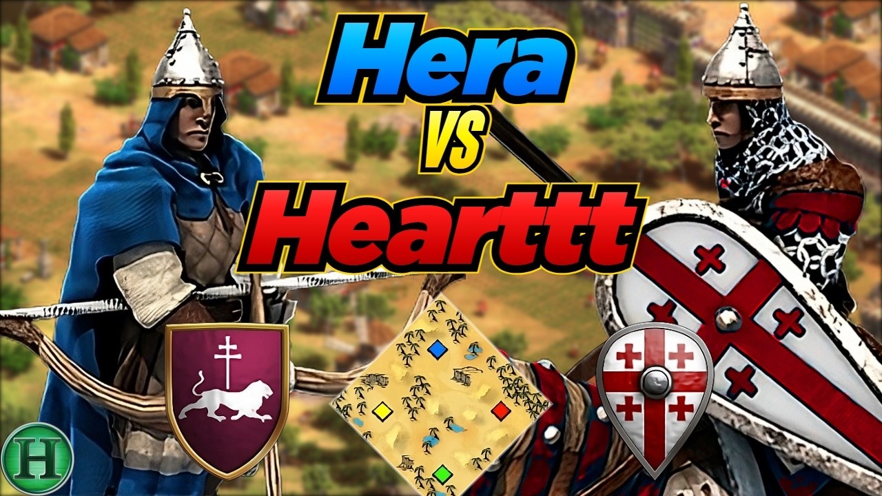 Armenians vs Georgians | 1v1 Arabia | vs Hearttt | AoE2