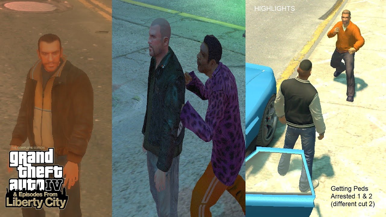 GTA 4 TCE GAMEPLAY Updates 7 - Getting Peds Arrested (vid 1) [HD]