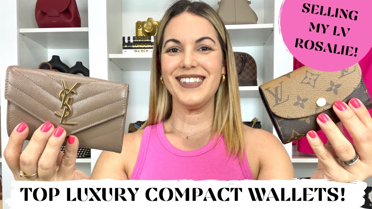 YSL CASSANDRE ENVELOPE WALLET VS LOUIS VUITTON ROSALIE  💸 best luxury compact wallet!