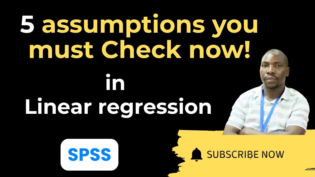 Check assumptions for Linear regression in SPSS | Linearity, Normality, outliers, collinearity etc