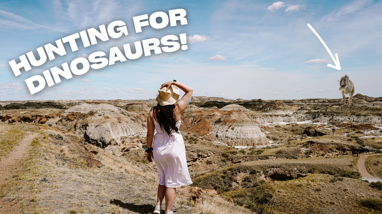 Jurassic World in Canada?! FOSSIL HUNTING IN THE ALBERTA BADLANDS | Canada Road Trip
