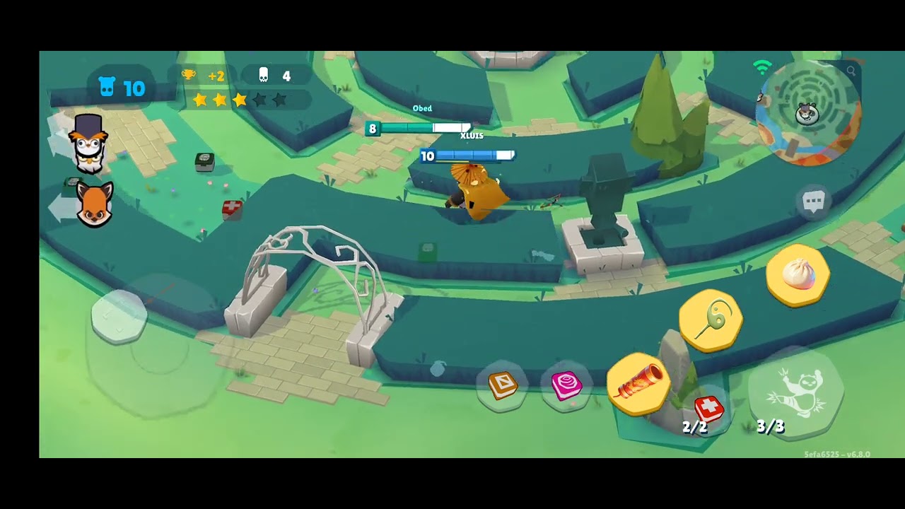 Probando la skin GERRERO LEGENDARIO de Po en zooba 😃
