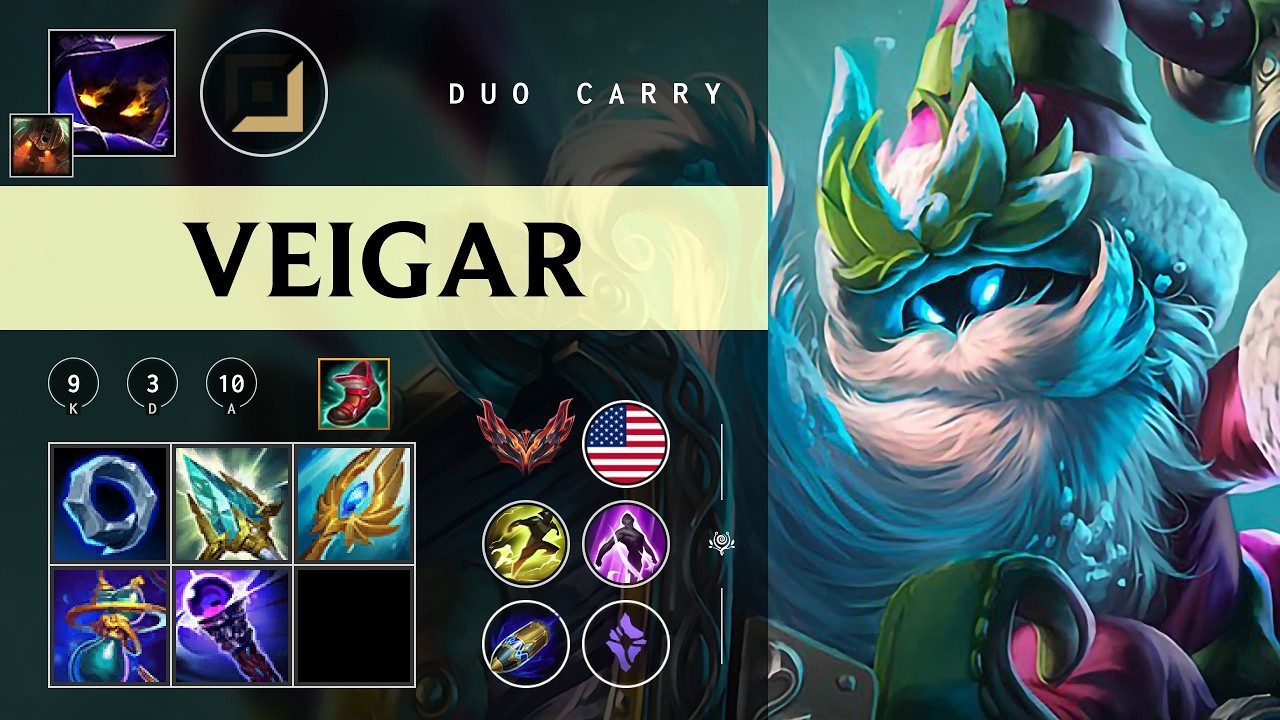 Veigar Carry vs Twitch - NA Grandmaster Patch 26.03
