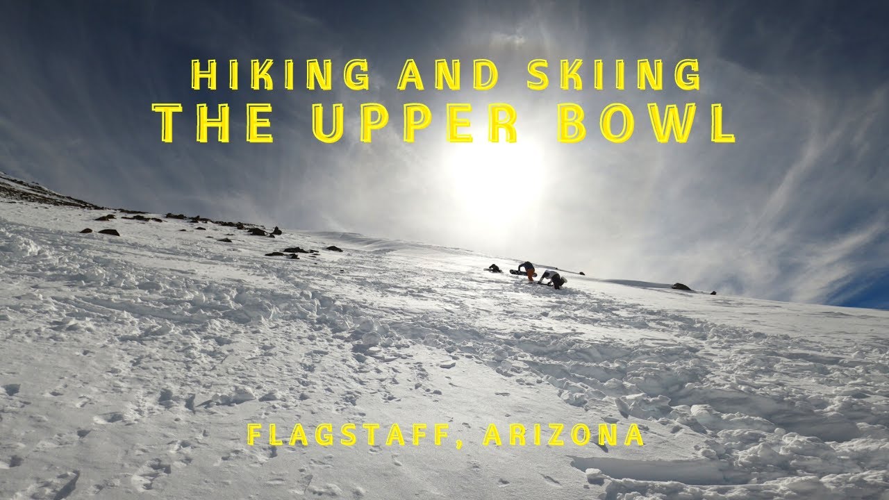 Hiking Up then Skiing Down The Upper Bowl | Arizona Snowbowl