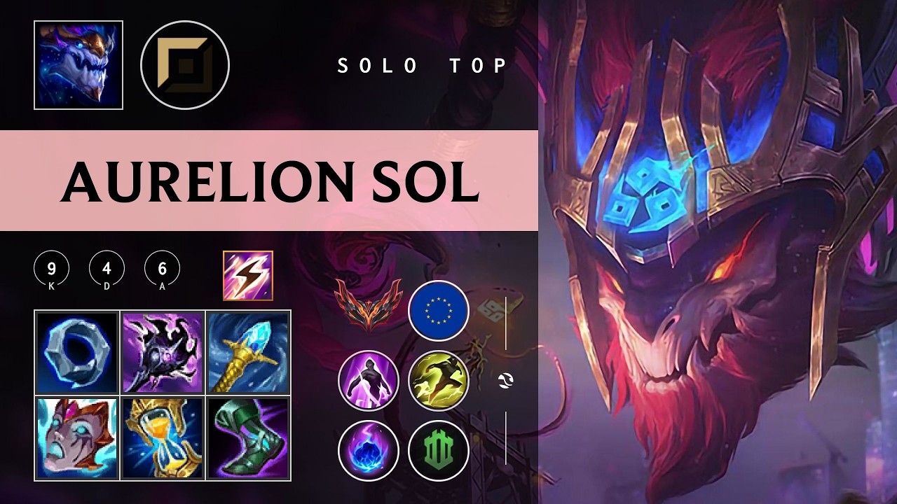 Aurelion Sol Top vs Singed - EUW Grandmaster Patch 26.04