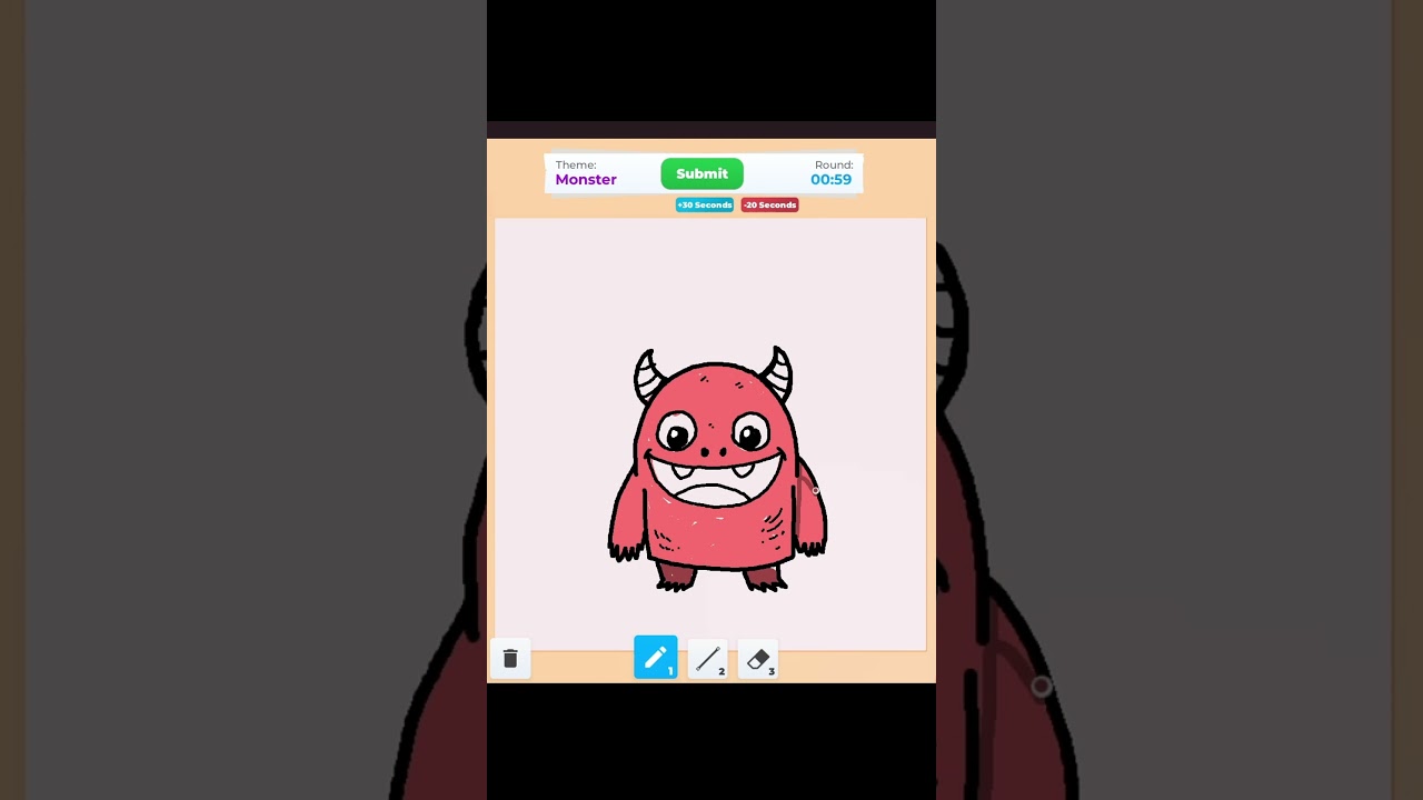 Let's draw Monster Theme! in Roblox Speed Draw