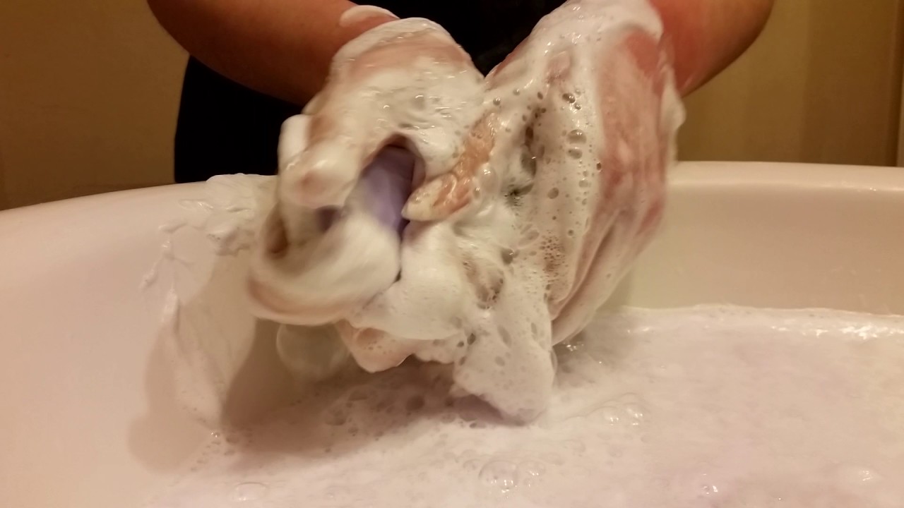 Asmr Lathering Dial white and lavender bar soaps